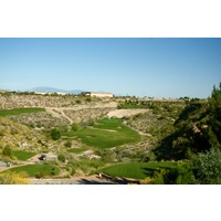 Quarry Pines Golf Club's sharply downhill par-4 14th hole is 400 yards.