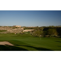 Quarry Pines Golf Club's 16th hole is a snaking par 5 along the quarry wall.