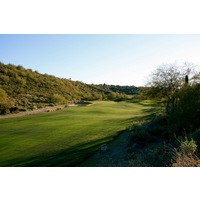 The 15th hole at SunRidge Canyon Golf Club is a medium-length par 4. 