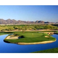 The par-5 15th hole at the TPC Scottsdale Stadium Course.