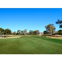 With a lake that comes into play on the second shot, the 553-yard, par-5 fifth hole is the no. 1-handicap hole at Camelback Golf Club's Padre Course.