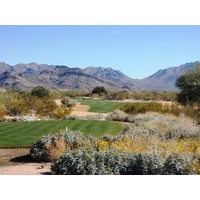 The par-4 14th on the Raptor Course at Grayhawk Golf Club is named "Serenity."